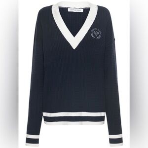 Navy Tennis Sweater